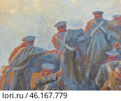 Фрагмент панорамы "Оборона Севастополя 1854-1855 гг." Россия, Севастополь, Исторический бульвар, 10. (2019 год). Редакционное фото, фотограф Сергей Елизарьев / Фотобанк Лори