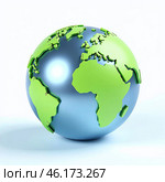 Земля. Земной шар. Глобус. 3Д. Earth. The globe. Globus. 3D. Стоковое AI-изображение, AI-художник Гер Олег / Фотобанк Лори