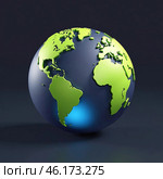 Земля. Земной шар. Глобус. 3Д. Earth. The globe. Globus. 3D. Стоковое AI-изображение, AI-художник Гер Олег / Фотобанк Лори