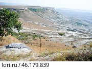 Белая скала Ак-кая,  вид со скалы на долину (2010 год). Стоковое фото, фотограф Snezka / Фотобанк Лори