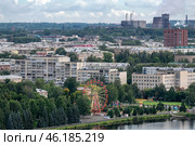 Нижний Тагил.  Вид на город с вершины Лисьей горы (2024 год). Редакционное фото, фотограф Pukhov K / Фотобанк Лори