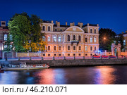 Особняк графини Н.Ф. Карловой, река Фонтанка, Санкт-Петербург. Стоковое фото, фотограф Baturina Yuliya / Фотобанк Лори