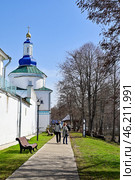 Храм в честь преподобных отцов в Синае и Раифе избиенных. Раифский Богородицкий мужской монастырь. Республика Татарстан (2024 год). Стоковое фото, фотограф Александр Тараканов / Фотобанк Лори