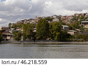 Beautiful view of Yerevan lake Vardavar and Sari-tah area, Armenia. Стоковое фото, фотограф Evgenia Shevardina / Фотобанк Лори