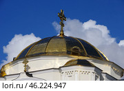 Свято-Николаевский гарнизонный храм (купол), Цитадель Брестской крепости, Брест, Беларусь (2020 год). Редакционное фото, фотограф Алексей Иванов / Фотобанк Лори