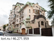 Элитный жилой дом, Сеченовский перeулок, 2. Район Хамовники, Москва (2024 год). Редакционное фото, фотограф Evgenia Shevardina / Фотобанк Лори