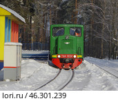 Тепловоз узкоколейный ТУ4-3034, Екатеринбургская ДЖД, ЦПКиО имени Маяковского, Екатеринбург (2020 год). Редакционное фото, фотограф Алексей Иванов / Фотобанк Лори