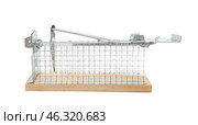 Empty mousetrap with grid on white background. Стоковое фото, фотограф Pixel_shot / Фотобанк Лори