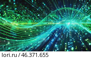 Abstract background green waves, highlights and rays of light dance in a mesmerising visual celebration of radiance and brilliance - designer background. Стоковое AI-видео, аниматор Оксана Медведева / Фотобанк Лори