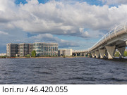 Intracity toll highway in Saint Petersburg (2024 год). Редакционное фото, фотограф Василий Хомчин / Фотобанк Лори