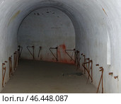 Правая потерна Пятого форта Брест-Литовской крепости. Брест, Беларусь (2020 год). Редакционное фото, фотограф Алексей Иванов / Фотобанк Лори