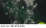 Aesthetic Abstract Green Bubbles Floating on a Beautiful Dark Background, Artful Composition. Стоковое видео, видеограф Владимир Ковальчук / Фотобанк Лори
