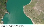 Lake Gizhgit in the Caucasus Mountains. Стоковое видео, видеограф Михаил Коханчиков / Фотобанк Лори