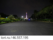 Jakarta / Indonesia - 28 Jul 2016: The view on Jakarta at night, Indonesia. Редакционное фото, фотограф Сергей Стрелков / Фотобанк Лори