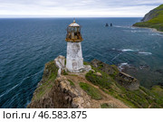 Приморский край. Маяк Рудный на мысе Бринера. Стоковое фото, фотограф Юрий Смитюк / ТАСС / Фотобанк Лори