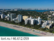 США. Флорида. Побережье Майами-Бич (2020 год). Стоковое фото, фотограф Валерий Шарифулин / ТАСС / Фотобанк Лори