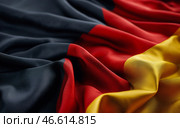 Флаг Германии как символ национальной гордости и поддержки сборной на международных спортивных соревнованиях. Редакционное AI-изображение, AI-художник Anna Leeva / Фотобанк Лори