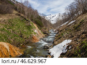 Камчатский край. Река Падь Тимоновская. Стоковое фото, фотограф Елена Верещака / ТАСС / Фотобанк Лори