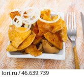 Pickled russula delica with onions. Стоковое фото, фотограф Яков Филимонов / Фотобанк Лори