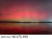Полярное сияние. Стоковое фото, фотограф Вадим Ашмаров / Фотобанк Лори
