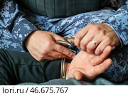 Задержание подозреваемого. Стоковое фото, фотограф Сергей Петров/NEWS.ru / ТАСС / Фотобанк Лори