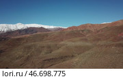 Aerial landscape of Atlas Mountains in Morocco (2018 год). Стоковое видео, видеограф Михаил Коханчиков / Фотобанк Лори