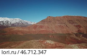 Aerial landscape of Atlas Mountains in Morocco (2018 год). Стоковое видео, видеограф Михаил Коханчиков / Фотобанк Лори