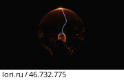 Electrostatic plasma sphere in the dark. Стоковое фото, фотограф David Kashakhi / Фотобанк Лори