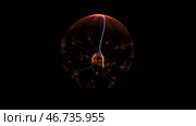 Electrostatic plasma sphere in the dark. Стоковое фото, фотограф David Kashakhi / Фотобанк Лори