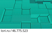 Abstract Cubes Background Random Motion, Loopable Animation. Стоковая иллюстрация, иллюстратор David Kashakhi / Фотобанк Лори
