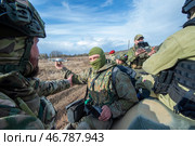 Подготовка военнослужащих на полигоне СВО (2023 год). Редакционное фото, фотограф Sergey Rusanov / Фотобанк Лори