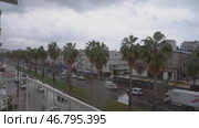 Rainy winter in Antalya. Стоковое видео, видеограф Анна Чижова / Фотобанк Лори