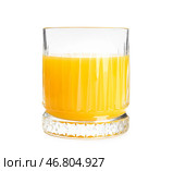 Стакан вкусного апельсинового сока на белом фоне. Стоковое фото, фотограф Pixel_shot / Фотобанк Лори