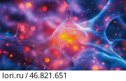 Neural cells of the brain, scientific illustration. Стоковое AI-видео, аниматор Ирина Ручушкина / Фотобанк Лори