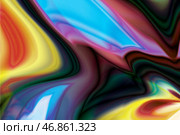 Abstract multicolored kaleidoscope spiral from the center. Стоковая иллюстрация, иллюстратор Vladislav_v / Фотобанк Лори