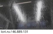 Effect from raindrop make vapor on the window. Стоковое фото, фотограф David Kashakhi / Фотобанк Лори