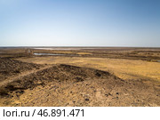 View of the desert in the Chilpik region of Karakalpakstan (2022 год). Стоковое фото, фотограф Юлия Белоусова / Фотобанк Лори