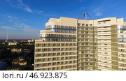 Top view of a modern residential complex with high beautiful houses. Стоковое фото, фотограф David Kashakhi / Фотобанк Лори