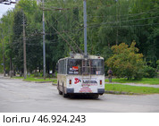 Троллейбус ЗиУ-682Г-012 [Г0А] №186, перекресток улиц Герцена / Первомайской / Панфилова, Йошкар-Ола, Марий Эл (2020 год). Редакционное фото, фотограф Алексей Иванов / Фотобанк Лори