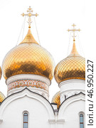 Russia, Yaroslavl city. Spaso-Preobrazhensky Monastery, Assumption Cathedral, view from the observation deck, Golden Ring. Стоковое фото, фотограф Photojuli / Фотобанк Лори