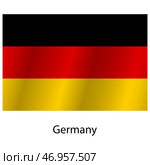 Flag of the country Germany on a white background. Стоковое фото, фотограф Фотограф / Фотобанк Лори