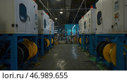Rows of production furnaces for melting plastic pellets. Стоковое фото, фотограф David Kashakhi / Фотобанк Лори