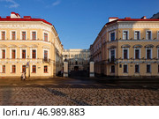 Здание Придворной певческой капеллы, 1834. Арритектор Леонтий Николаевич Бенуа. Санкт-Петербург, набережная реки Мойки, 20. Редакционное фото, фотограф Александр Селезнев / Фотобанк Лори