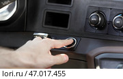 Close up of a truck or vehicle interior. Стоковое фото, фотограф David Kashakhi / Фотобанк Лори