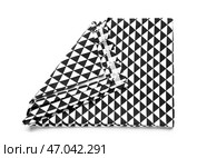 Салфетка тканевая на белом фоне. Стоковое фото, фотограф Pixel_shot / Фотобанк Лори