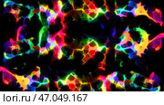 Abstract kaleidoscopic pattern with changing colorful stains, seamless loop. Стоковое фото, фотограф David Kashakhi / Фотобанк Лори