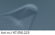 Abstract metal texture with moving ripples, seamless loop. Стоковая иллюстрация, иллюстратор David Kashakhi / Фотобанк Лори
