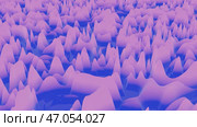 Abstract pulsating waves of soft pink matte material on morphing surface. Стоковое фото, фотограф David Kashakhi / Фотобанк Лори