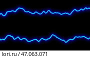 Design.Two blue sinuous lines in the animation that oscillate in different directions. Стоковая иллюстрация, иллюстратор David Kashakhi / Фотобанк Лори