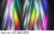 Geometric pattern of stripes intersected by iridescent prism. Стоковая иллюстрация, иллюстратор David Kashakhi / Фотобанк Лори